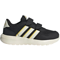 adidas Kid's Run 60s - Core Black/Off White/Utility Yellow