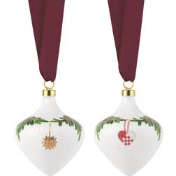 Royal Copenhagen Stjerne Riflet Ornament sæt Julgranspynt