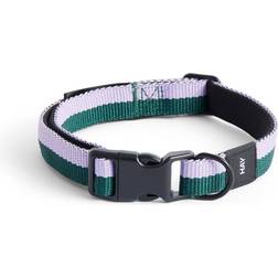 Hay Striped Flat Recycled Dog Collar S/M