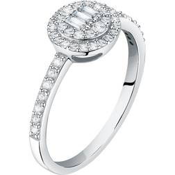 Christ Ring - White Gold/Diamonds