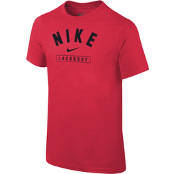 Nike Big Kid's Lacrosse T-shirt - University Red (B11377P390-RED)