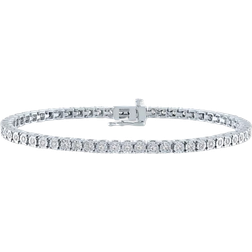 Macy's Tennis Bracelet - Silver/Diamonds