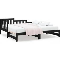 vidaXL 820740 Black Sofá 203.5cm Sofá 3 Plazas