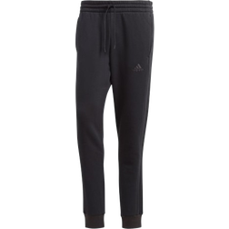 Adidas Essentials Fleece 3-Stripes Tapered Cuff Pants - Black