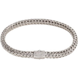 John Hardy Icon Bracelet 6.5mm - Silver/Diamonds