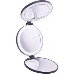 Uniq Tri-Fold Spegel Med LED X5 Och X10 - Black