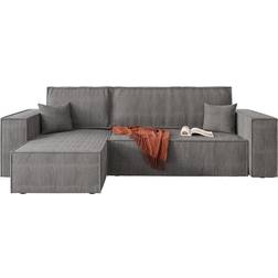 17 Stories Machi Grey Sofa 244cm 3pcs 4 Seater