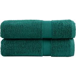 vidaXL Premium Toalla de baño Verde (100x50cm)