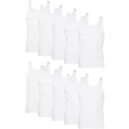Hanes Men's Tank Top Undershirt 10-pack - White