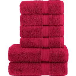 vidaXL Premium Bath Towel Red (140x70cm)