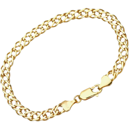 T.H.Baker Double Curb Chain Bracelet - Gold