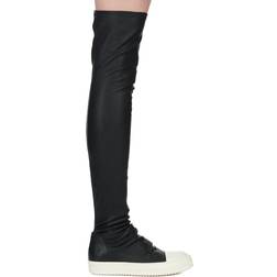 Rick Owens Knee High Stocking Sneaks - Black/Milk