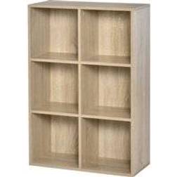 Homcom Cubic Cabinet Oak Book Shelf 97.5cm