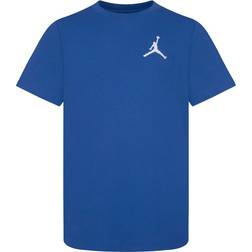 Nike Big Kid's Jordan Jumpman Air Embroidered Tee - Industrial Blue (95A873-U1R)