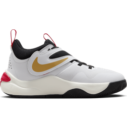 Nike Team Hustle D 11 GSV - White/Metallic Gold/University Red/Black