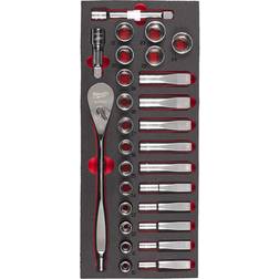 Milwaukee 4932479826 28-Pieces Llave de vaso