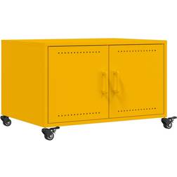 vidaXL 846689 Mustard Yellow Soffbord 50x68cm