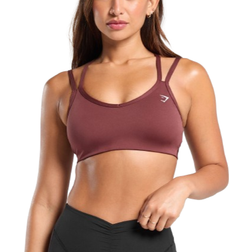 Gymshark Strap Feature Sports Bra - Burgundy Brown