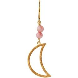 Stine A Bella Moon Earring - Gold/Coral