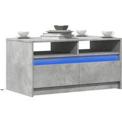 vidaXL Engineered Wood Concrete Grey Table Basse 50x90cm