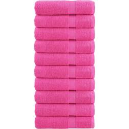 vidaXL Premium Gästhandduk Rosa (100x50cm)