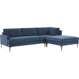 TOV Furniture Serena Blue Sofa 106.8" 3pcs 3 Seater