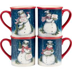 Certified International Snowman Greetings Mug 16fl oz 4