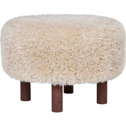 House Nordic Inverness Light Brown Pouffe 33cm