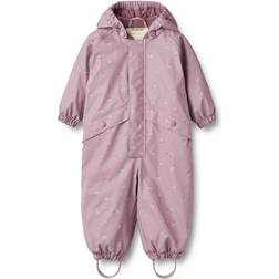 Wheat Kid's Aiko Thermal Rainsuit - Soft Lilac Flowers