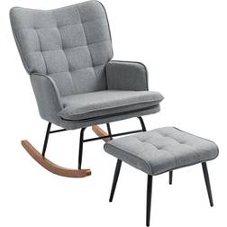 Homcom with Wingback Rocking Chair