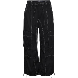 Vero Moda Kim Mid Waist Cargo Trousers - Black