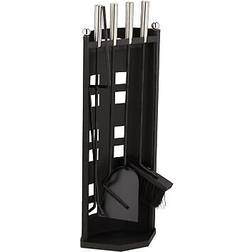 Relaxdays Fireplace Tool Set 5-Pieces Poker Ash Shovel