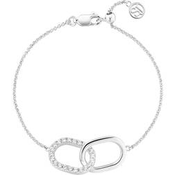 Sif Jakobs Capizzi Due Piccolo Bracelet Silver Vita zirkoner