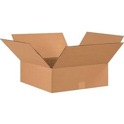 Global Industrial Flat Cardboard Corrugated Boxes 17x17x6inch 20-pack