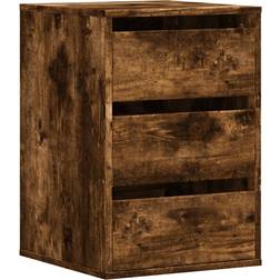 vidaXL 852838 Smoked Oak Commode 40x58cm