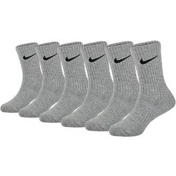 NIKE Performance Bacic Dri FIT Crew Socks 6 -pack - Dark Gray Heather