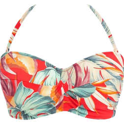 Fantasie Bamboo Grove Bandeau Bikini Top - Hot Chilli