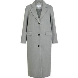 Vila Frakke L/S Coat Grå