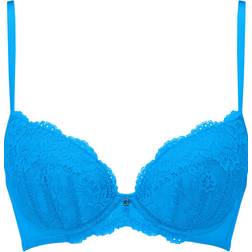 Ann Summers Sexy Lace Planet Padded Plunge Bra - Cobalt