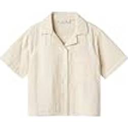 Name It Summer Sand Jasmin Kort Skjorte - Beige
