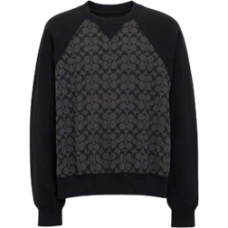 Coach Signature Crewneck Sweatshirt - Charcoal Signature