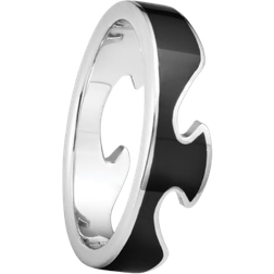 Georg Jensen Fusion Ending Ring - White Gold/Black