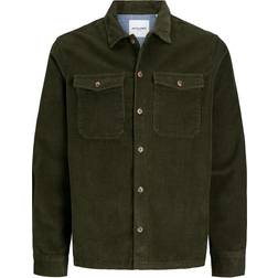 Jack & Jones Overshirt jjeEddie Corduroy Overshirt LS SN Brun