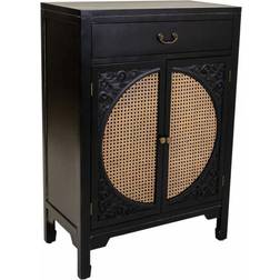 Alexandra House Living Entrance Hall with Drawers Black/Beige Avlastningsbord 36x70cm