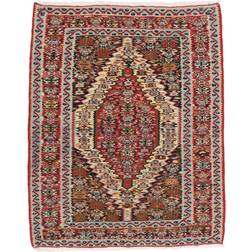 RugVista Senneh Fine Röd, Brun, Svart 76x95cm