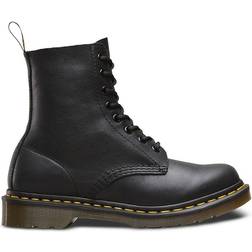 Dr. Martens 1460 Pascal Virginia Leather Lace Up Boots - Black