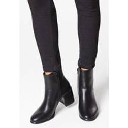 Dorothy Perkins Morgan Round Toe Block Heel Ankle Boots Black