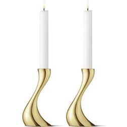 Georg Jensen Cobra Gold Ljusstake 16cm 2st