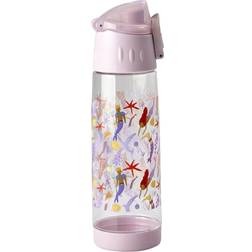 Rice Plastic Kids Drinking Bottle with Mermaid Print Lavender 500 ml