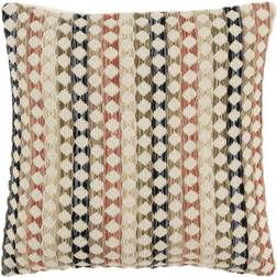Rizzy Home Oversize Striped Cushion Cover Beige, Black (50.8x50.8cm)